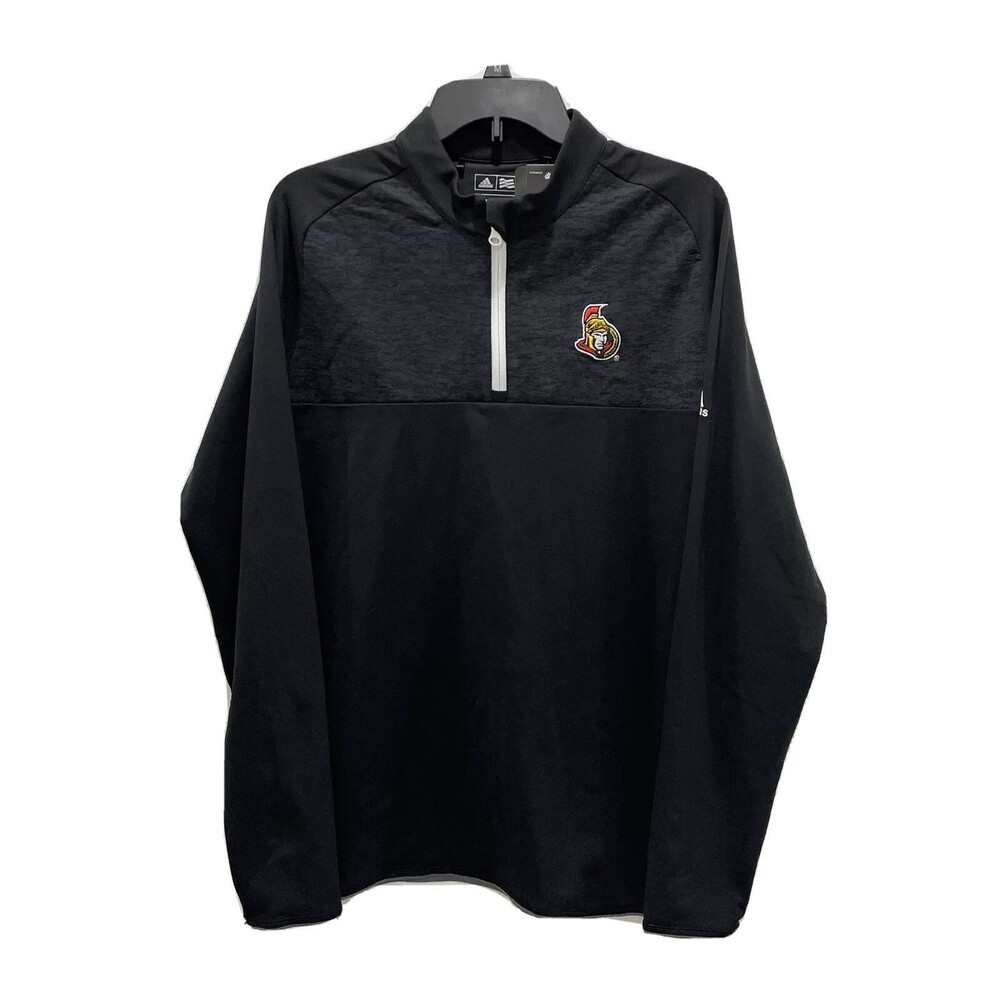 Adidas Climawarm NHL Hockey Long Sleeve Ottawa Pullover Top Black Size Medium